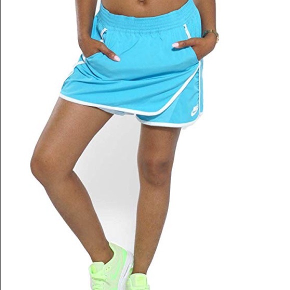 NIKE Heathered Blue Court Athletic Tennis Skirt Skort NWT Size S - Picture 1 of 8